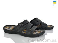 Шлепки, Rai shoes оптом E229 чорний