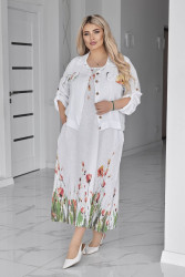 Костюмы женские БАТАЛ оптом Италия 69512037 2045-65