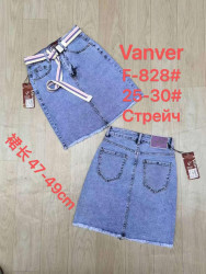 Юбки джинсовые женские VANVER оптом 06839214 F828-11