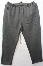 Спортивные штаны мужские БАТАЛ на флисе (gray) оптом 70586942 05-17
