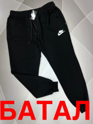 Спортивные штаны мужские БАТАЛ (black) оптом 73168904 02-4