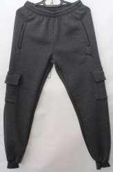 Спортивные штаны мужские на флисе (grey) оптом 05973416 04-18