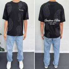 Футболка, I8denim оптом 90585 siyah