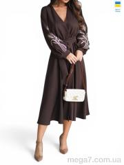 Платье, Alisa Brand оптом 7507 шоколадний