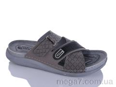Шлепки, Oscar оптом 01-15 сірий к.