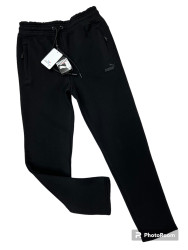 Спортивные штаны мужские на флисе (черный) оптом Турция 97340615 18-74