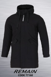 Куртки зимние мужские REMAIN (черный) оптом 90718532 77160-39