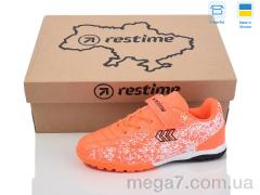 Футбольная обувь, Restime оптом DD024406-1 orange-white