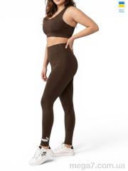 Лосины, Sport style оптом 5000PU батал шоколад