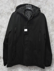 Куртки демисезонные мужские KDQ БАТАЛ (черный) оптом 62934581 EM261029D-44