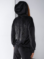 Спортивные костюмы женские (черный) оптом 98245607 01 -1