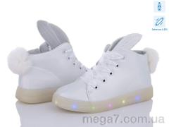 Кроссовки, Style-baby-Clibee оптом Style-baby-Clibee LD71B white LED