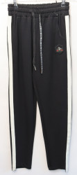 Спортивные штаны женские CLOVER (black) оптом 60841923 LM8861-77