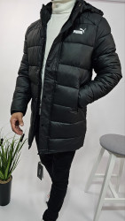 Куртки зимние мужские на флисе (черный) оптом Китай 03674821 02-17