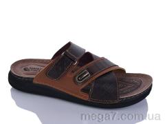 Шлепки, Oscar оптом 01-15 корич.к.