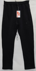 Спортивные штаны мужские на флисе (black) оптом 67945023 05-18