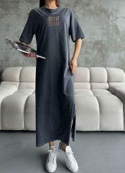 Платья женские (темно-серый) оптом Турция 39620871 03-4