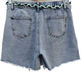 Шорты джинсовые женские DERUN БАТАЛ оптом 58627319 7071-60