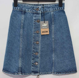 Юбки джинсовые женские JEAN SHOP оптом 27648501 2218-51