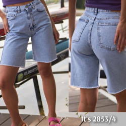 Шорты джинсовые женские ITS BASIC оптом 21489657 2853-4-7