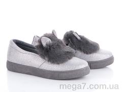 Слипоны, Ok Shoes оптом 1444-3 grey