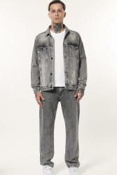 Куртки джинсовые мужские I8DENIM оптом 70149825 575-133