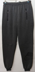 Спортивные штаны мужские на флисе (gray) оптом Турция 96481572 03-27