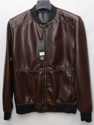 Куртки кожзам мужские FUDIAO (brown) оптом 59146037 1831-105