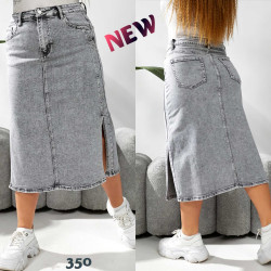 Юбки джинсовые женские БАТАЛ оптом 45238179 350-169