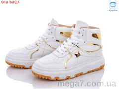 Кроссовки, QQ shoes оптом BK72 white-gold