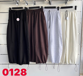 Спортивные штаны женские (молочный) оптом 06139458 0128-77