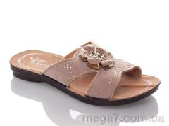 Шлепки, DeMur оптом K26-Elena 2 beige (30-35)