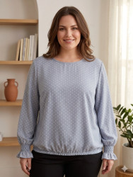 Блузки женские БАТАЛ оптом 46953081 585-166