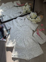 Ночные пижамы женские (3-ка) оптом 10742385 191-105