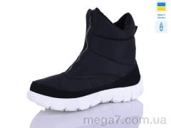 Ботинки, DeMur оптом 1323 чорний біла підошва