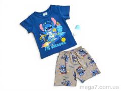 Костюм, Kids-modnik оптом 261920 комплект футболка-шорти синій