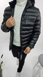 Куртки зимние мужские на флисе (черный) оптом Китай 78541902 13-10