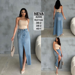 Юбки джинсовые женские NEVA оптом 43659027 4206-7