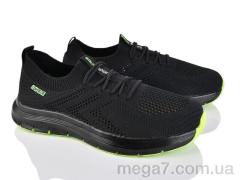 Кроссовки, Мир оптом 4058-B2065-2 black-green