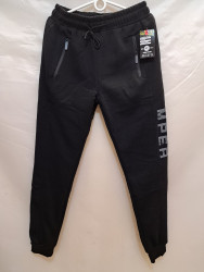Спортивные штаны мужские на флисе (black) оптом 19487036 6081-42