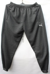 Спортивные штаны мужские БАТАЛ на флисе (серый) оптом 58047621 07 -42