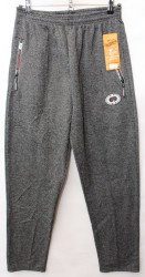 Спортивные штаны мужские на флисе (gray) оптом 40193872 B54-25