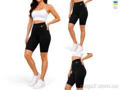 Велосипедки, Sport style оптом 5071NK батал чорний