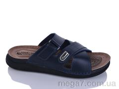 Шлепки, Oscar оптом 01-15 синій к.