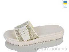 Шлепки, Lot Shoes оптом 841 фенді кремовий