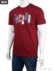 Футболка, BIG оптом 3707-062 bordo
