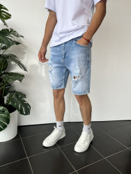 Шорти джинсові чоловічі I8DENIM оптом THREE BLACK 
