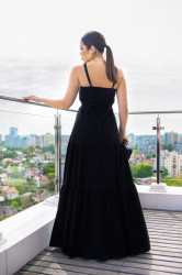 Сарафани жіночі (чорний) оптом VISCOSE