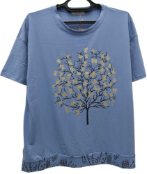 Футболки женские БАТАЛ оптом 52436791 739-101