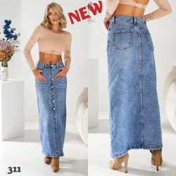 Спідниці джинсові жіночі оптом Liana 